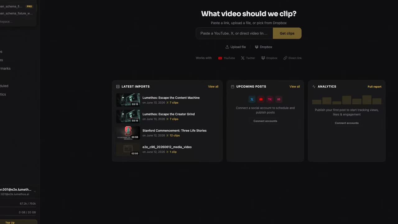 Lumethos editor subtitle styling panel with a live preview and style presets